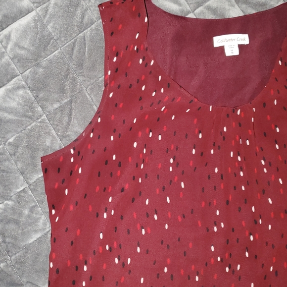 Coldwater creek red tank XL - Picture 2 of 4